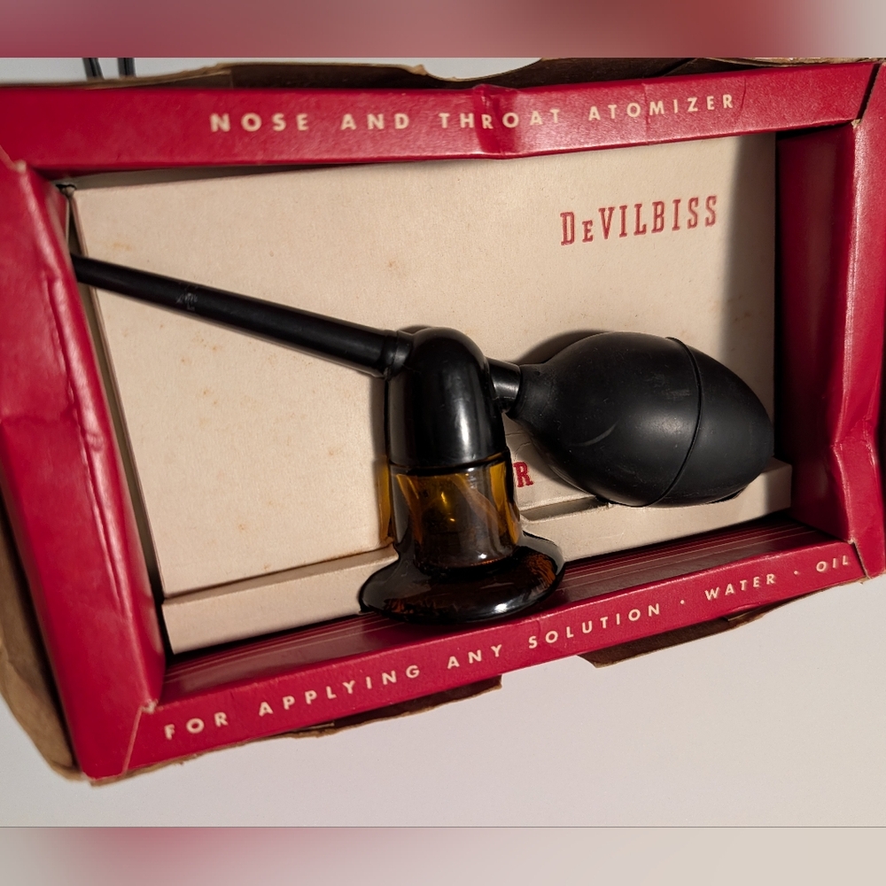 Vintage 1930's DeVilbiss Perfume/Nose and Throat Atomizer No. 114 New Old Stock - Picture 2 of 4